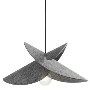 1-Light Pendant in Grey