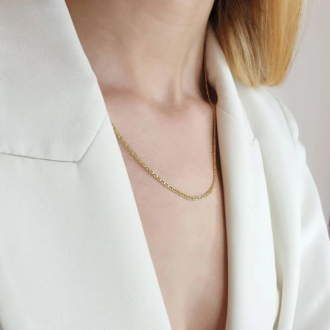 14K Minimalist Chain Necklace