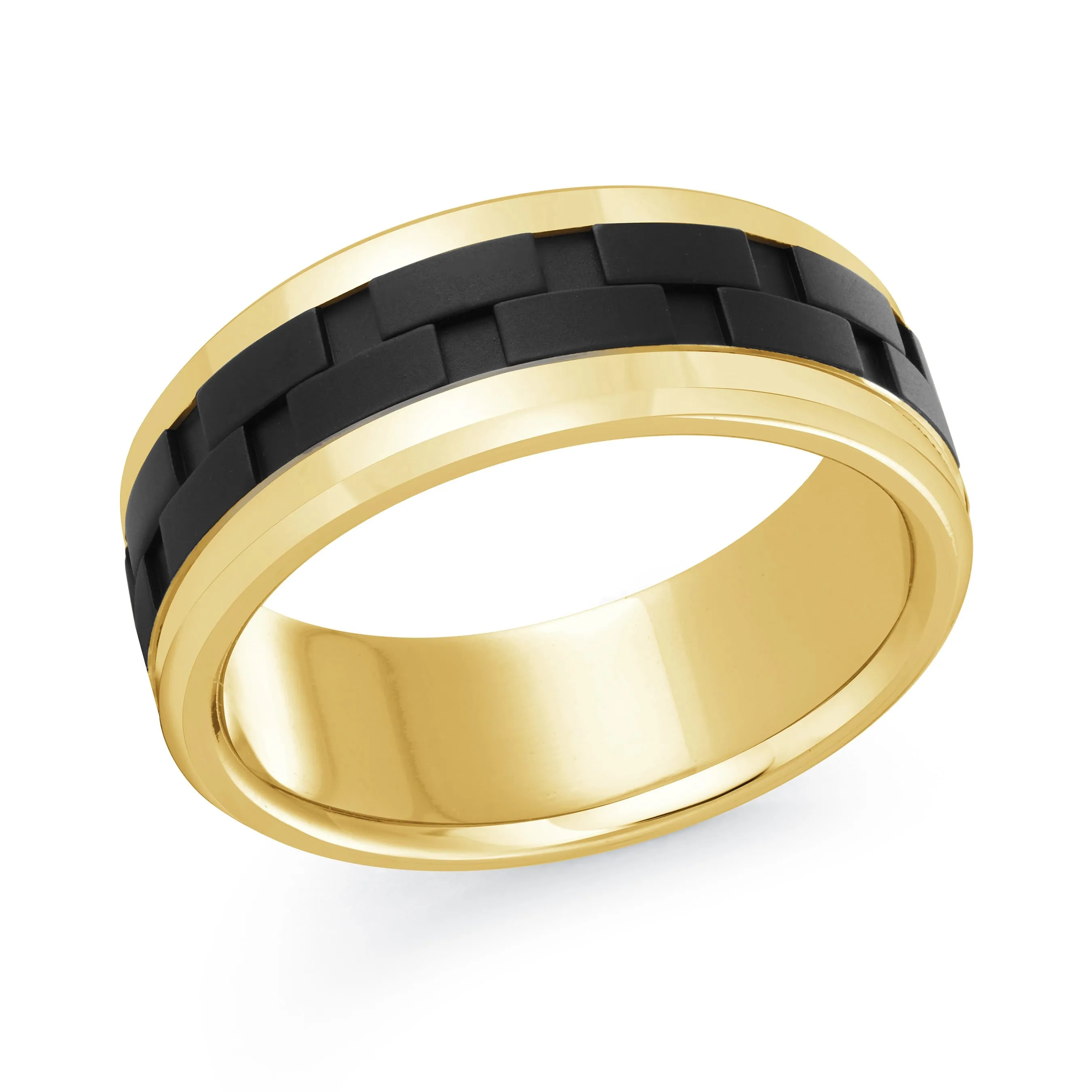 14K Yellow Gold Ring from the Titanium Collection by Malo - MRDTI-001-8Y