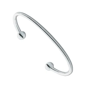 925 Sterling Silver 2.5mm Solid Torque Bangle 7.5g