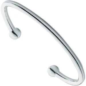 925 Sterling Silver 4mm Solid Torque Bangle 21.0g