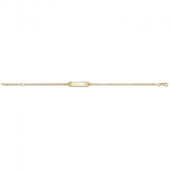 9ct Yellow Gold Baby ID Bracelet BR247