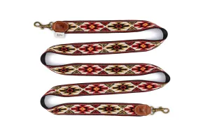 Adjustable Dog Lead: Peyote Rojo