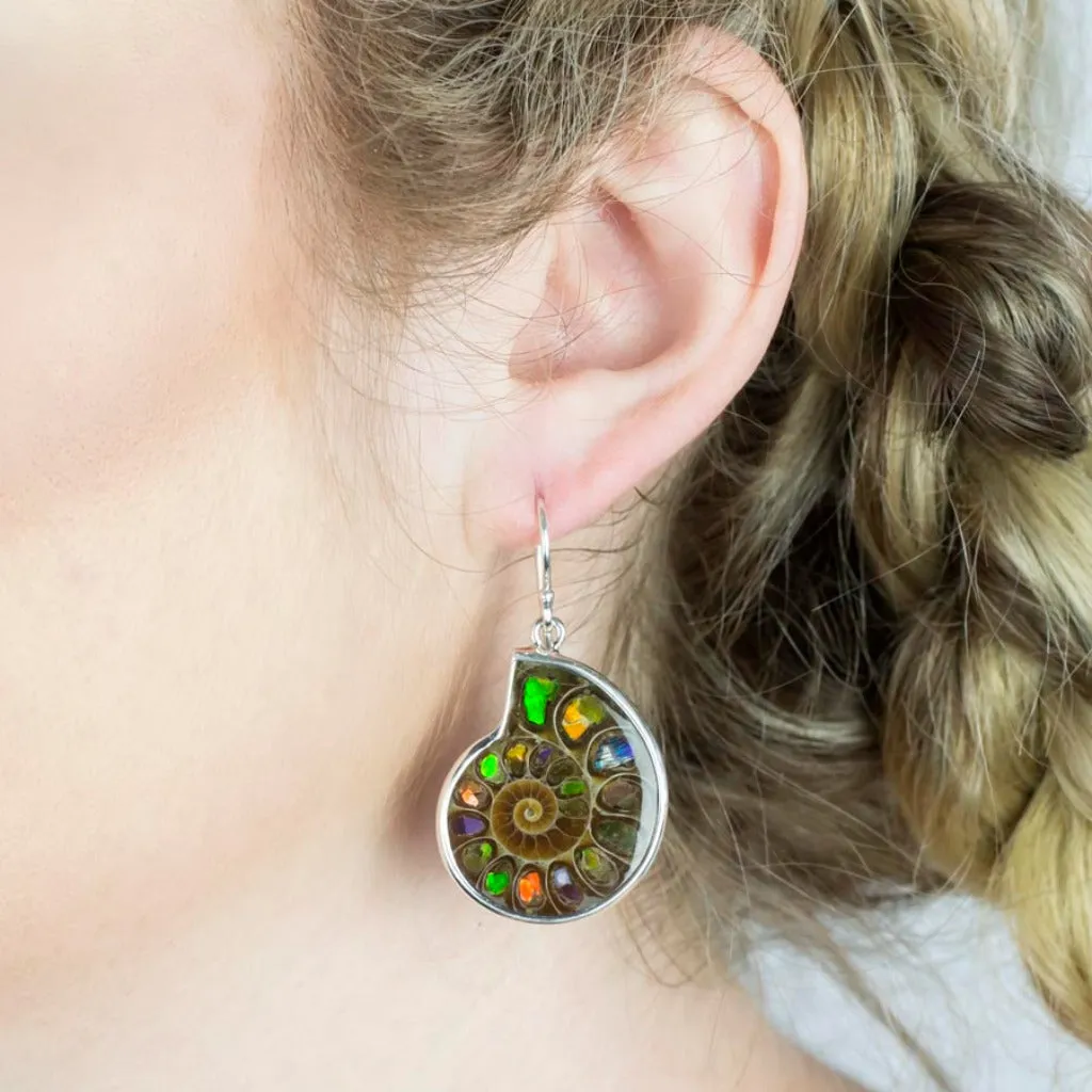 Ammolite Drop Earrings