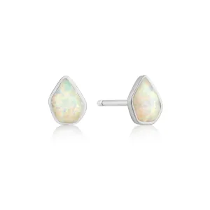 Ania Haie Opal Colour Stud Earrings - Silver