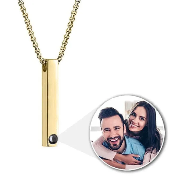 Beau Photo Projection Bar Necklace