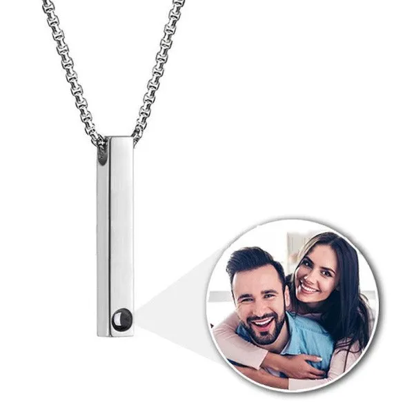 Beau Photo Projection Bar Necklace