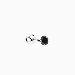 Black Gemstone Stud