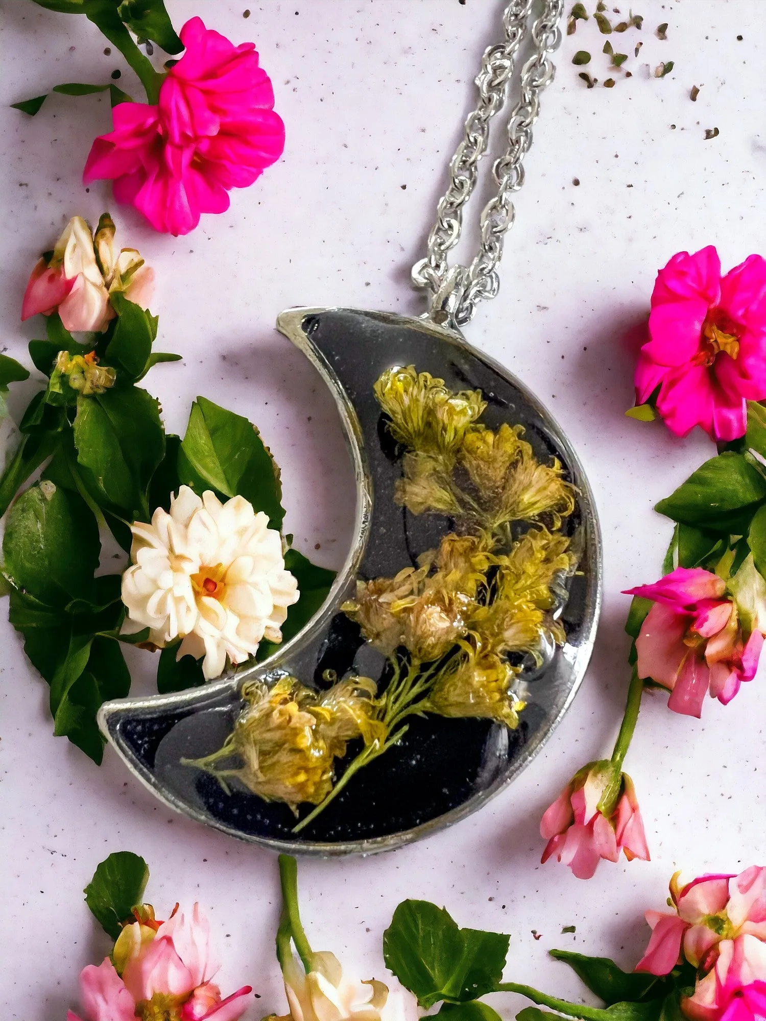 Botanical Pendants & Necklace | Handmade Jewelry | Resin Craft