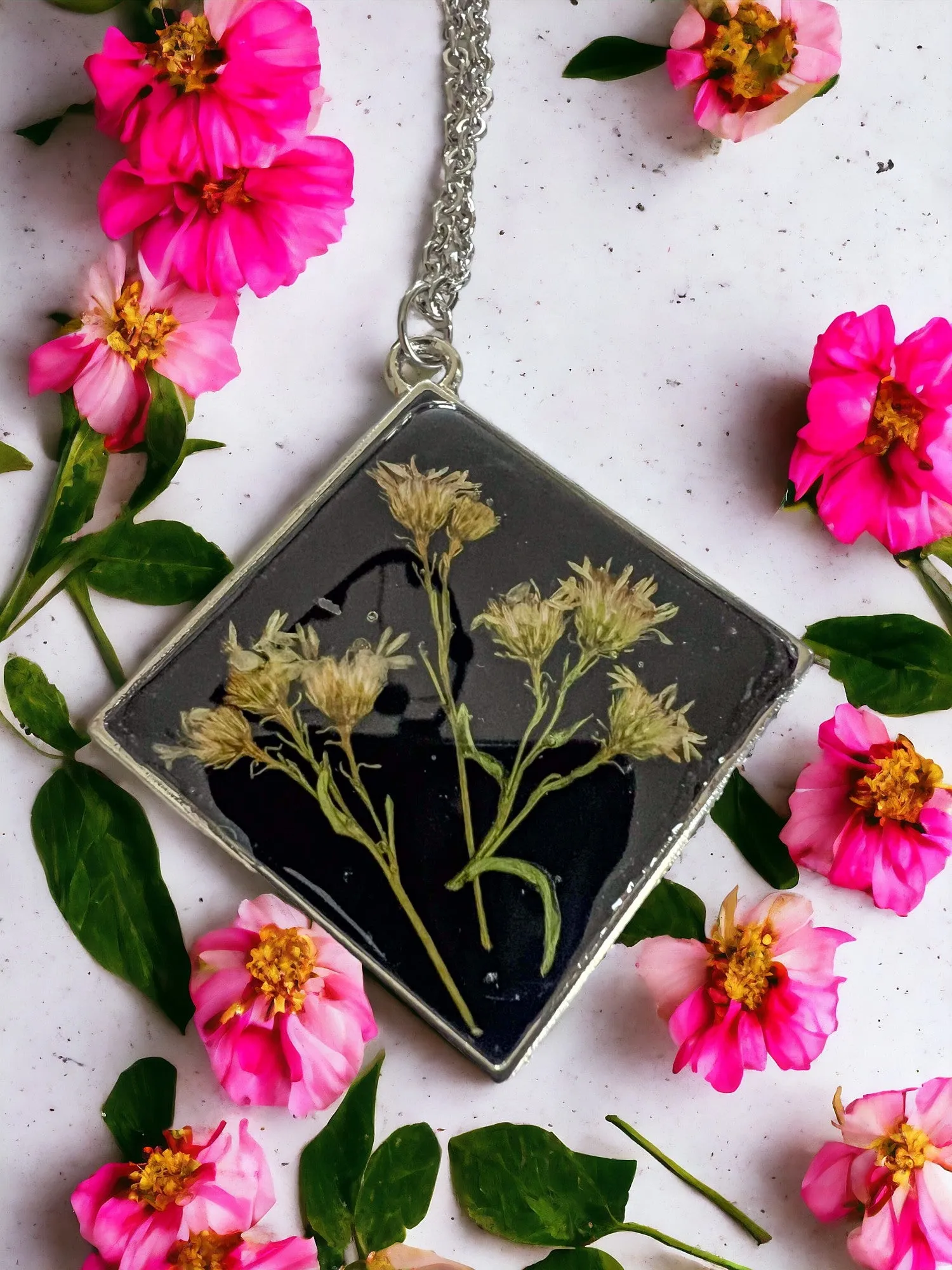 Botanical Pendants & Necklace | Handmade Jewelry | Resin Craft