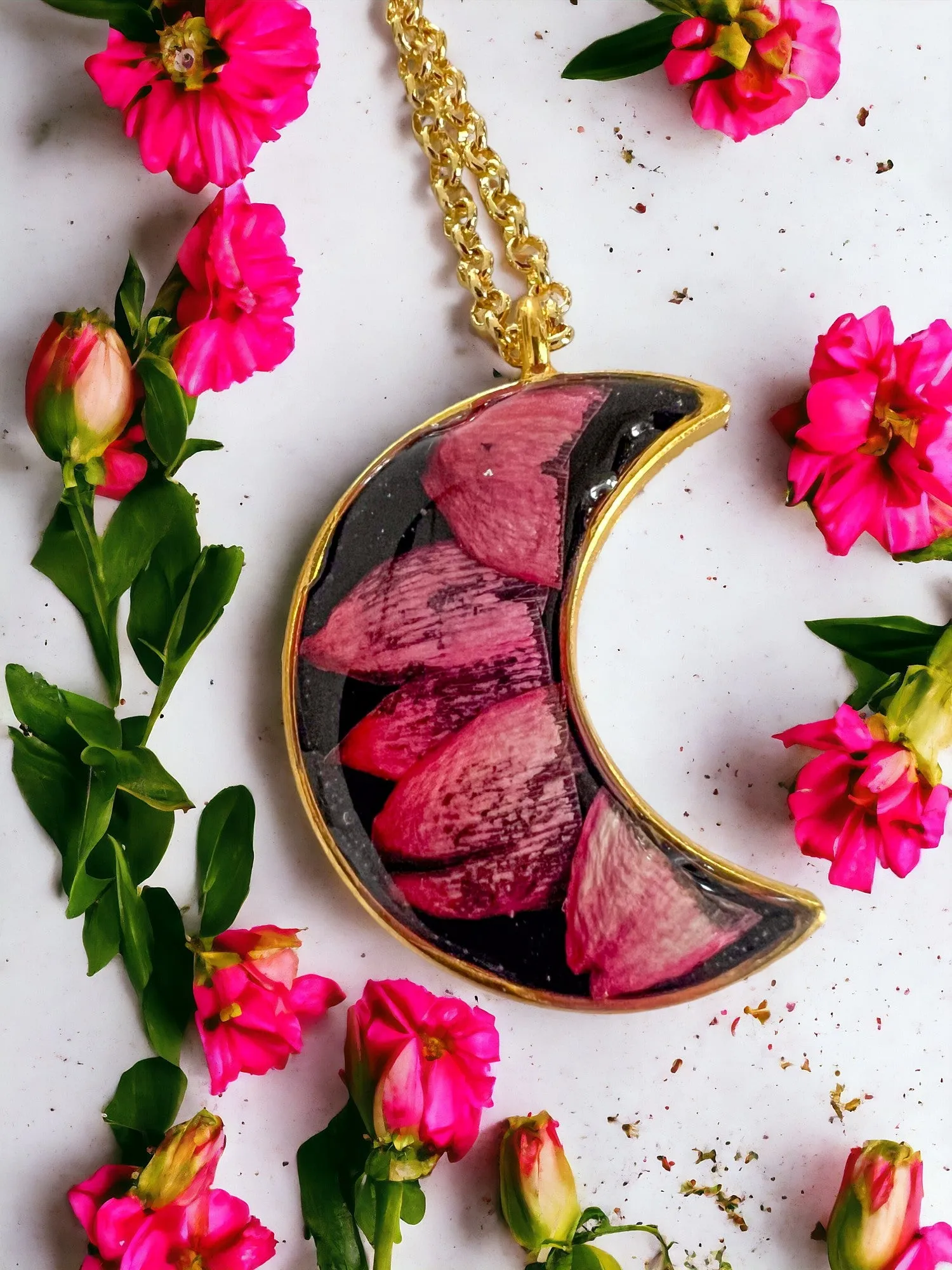 Botanical Pendants & Necklace | Handmade Jewelry | Resin Craft