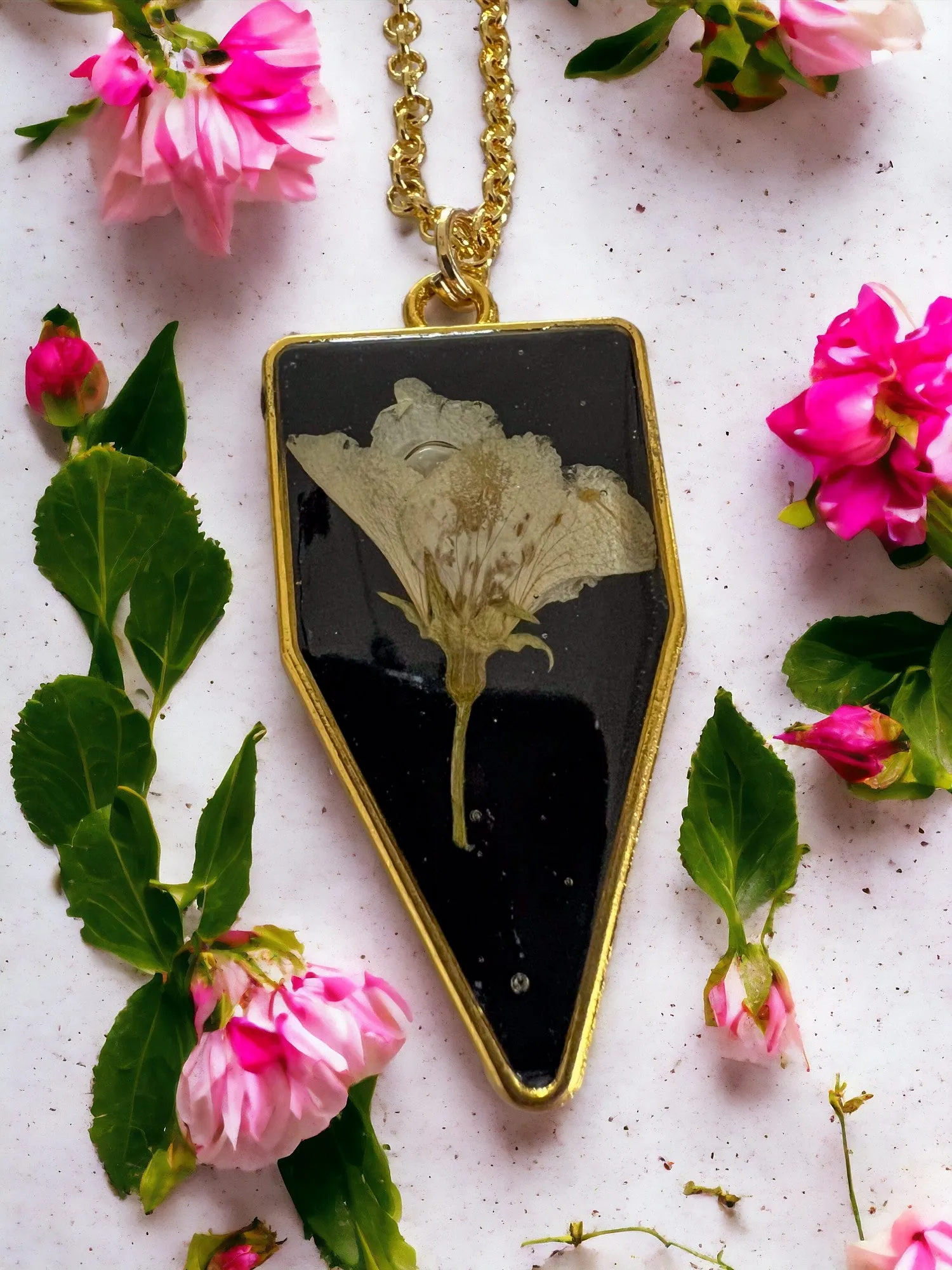 Botanical Pendants & Necklace | Handmade Jewelry | Resin Craft