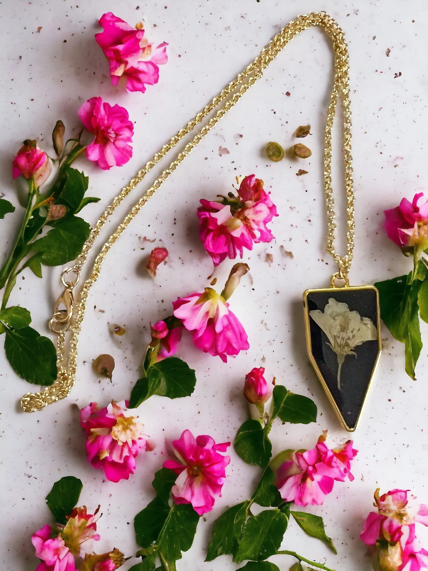 Botanical Pendants & Necklace | Handmade Jewelry | Resin Craft