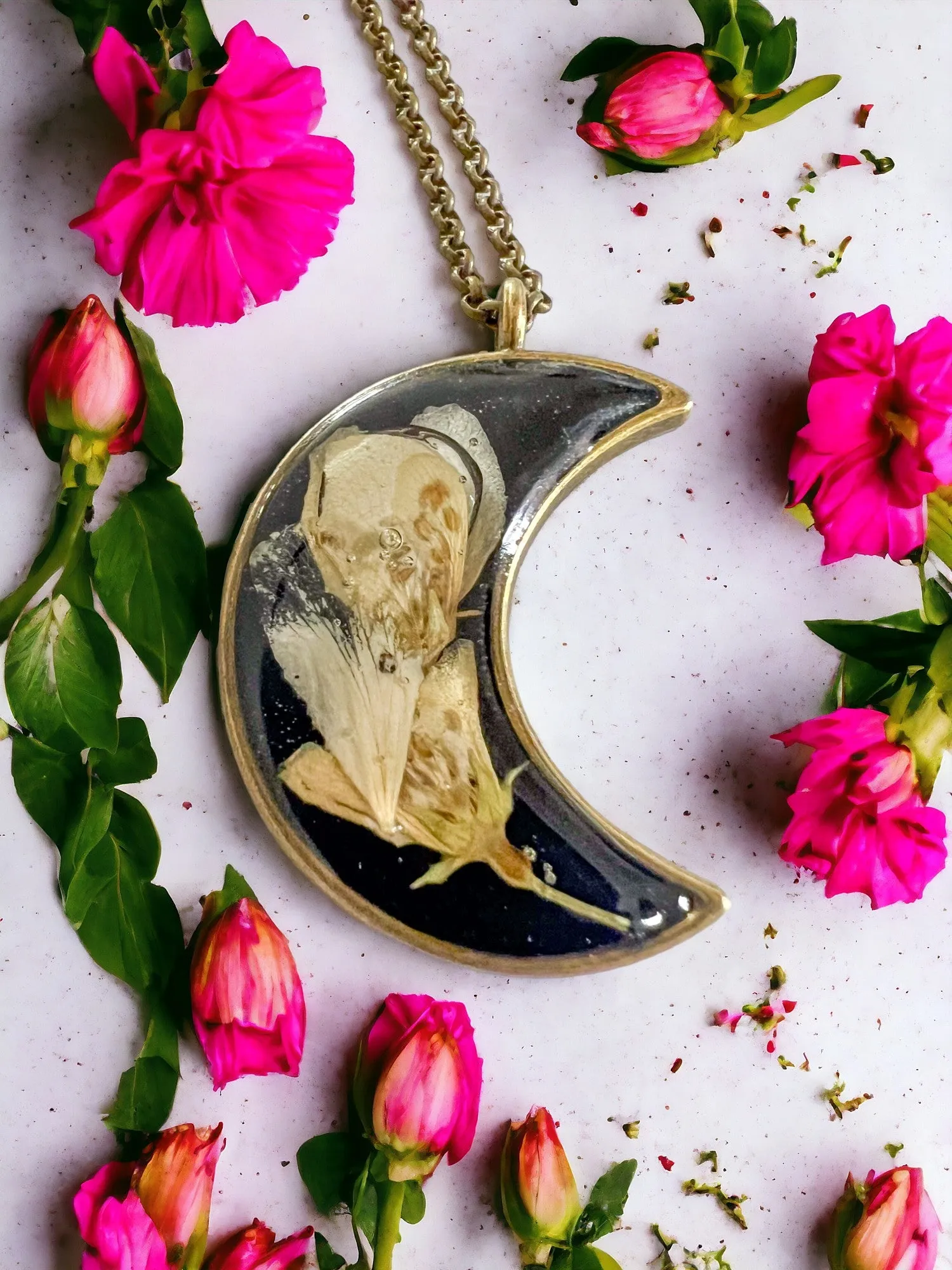 Botanical Pendants & Necklace | Handmade Jewelry | Resin Craft