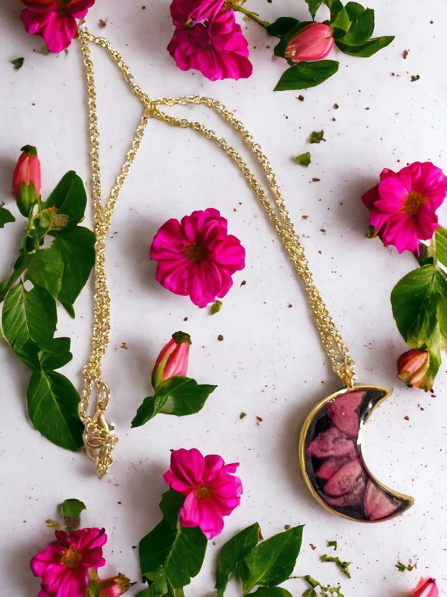 Botanical Pendants & Necklace | Handmade Jewelry | Resin Craft