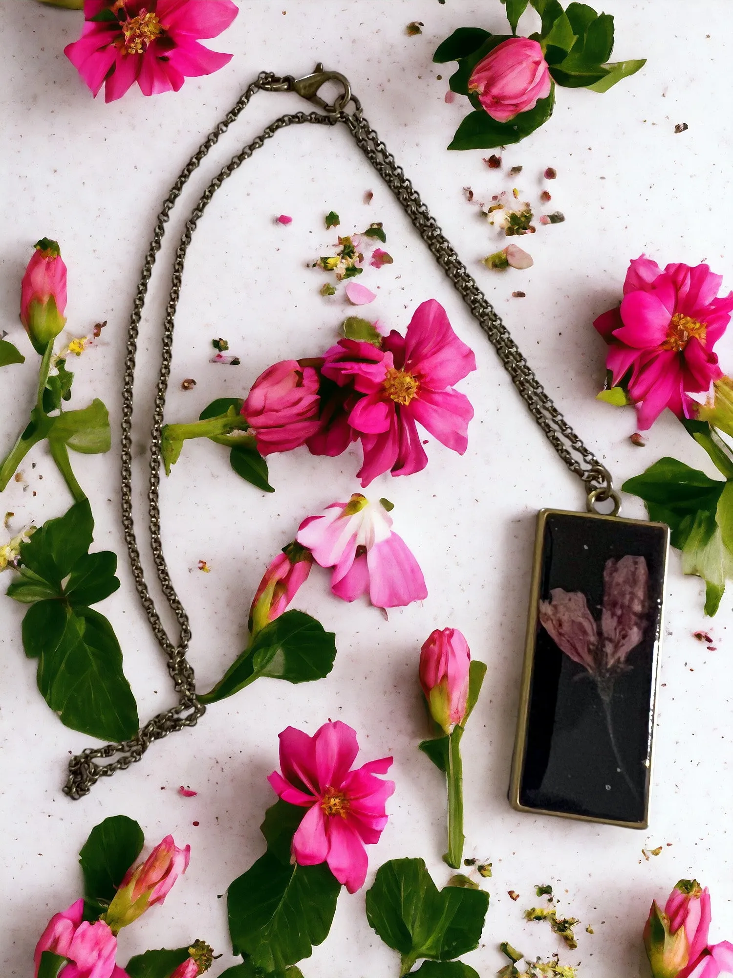 Botanical Pendants & Necklace | Handmade Jewelry | Resin Craft