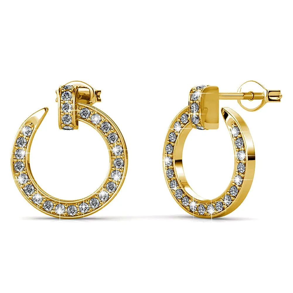 Boxed Dazzling Paradigm in Circle Gold Set Embellished with SWAROVSKI Crystals