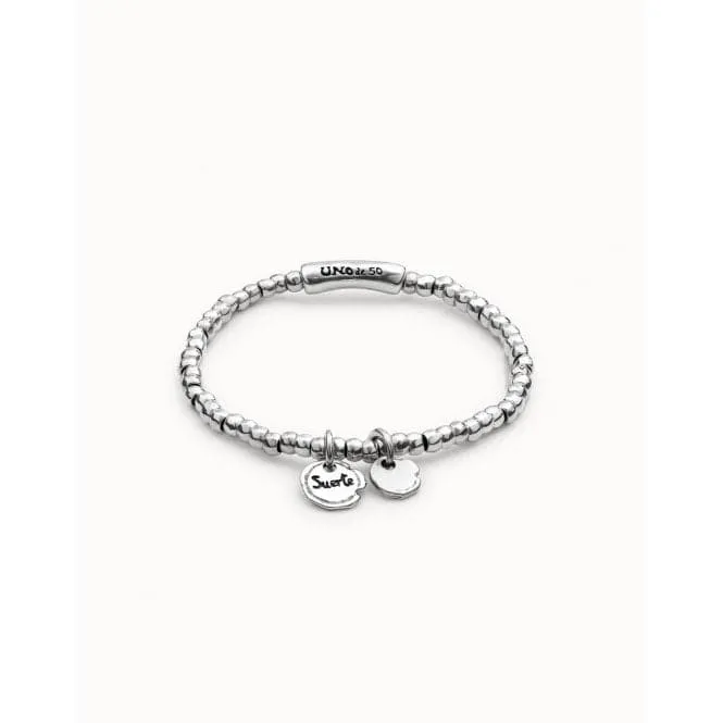 Certificated Luck Silver Metal Bracelet