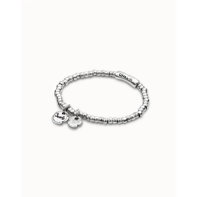 Certificated Luck Silver Metal Bracelet