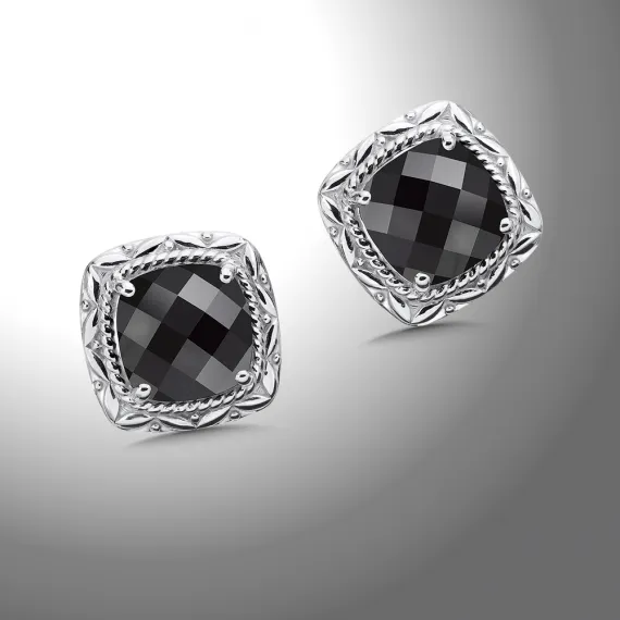 Color SG - Onyx Post Earrings