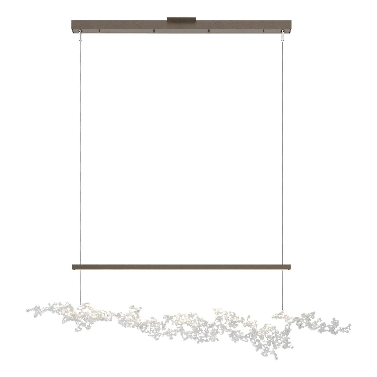 Coral 56 in. LED Linear Pendant Light Bronze finish