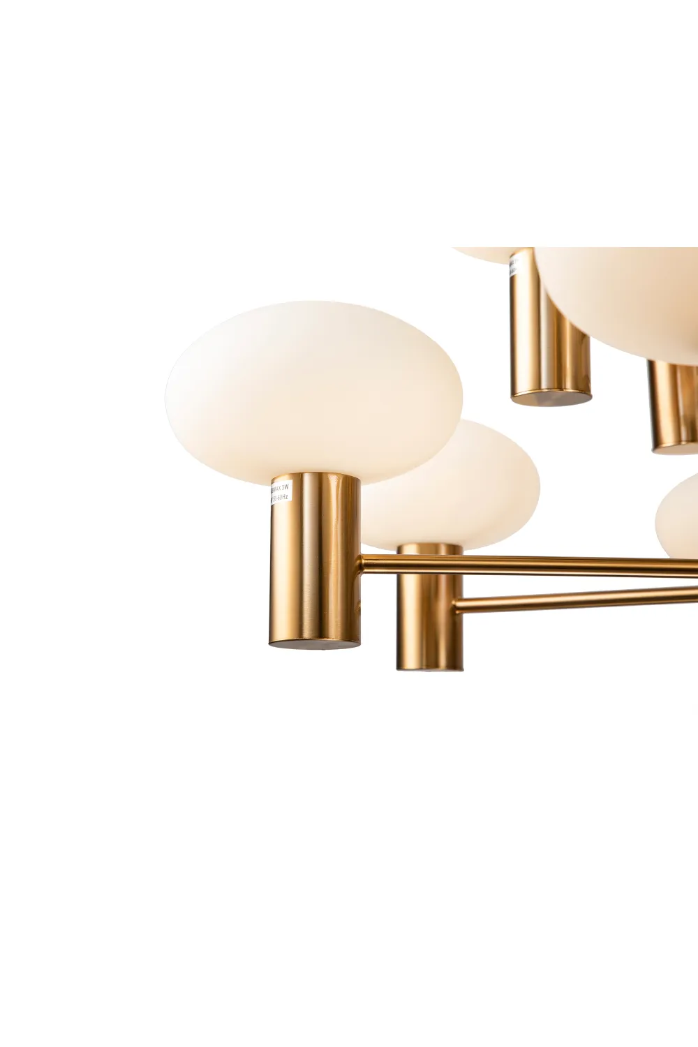 Cream Ovoid Glass Chandelier | Liang & Eimil Odeon