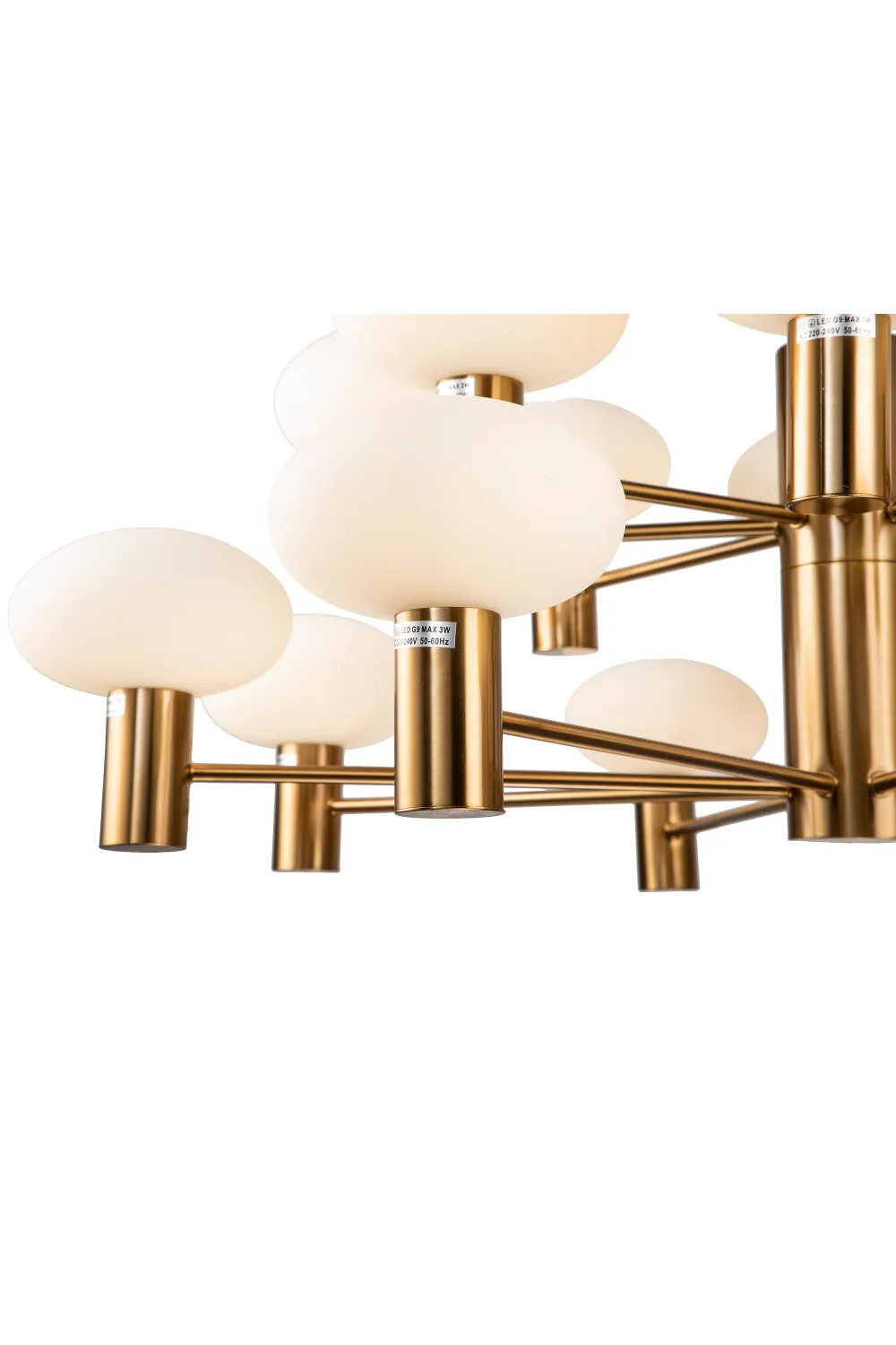 Cream Ovoid Glass Chandelier | Liang & Eimil Odeon