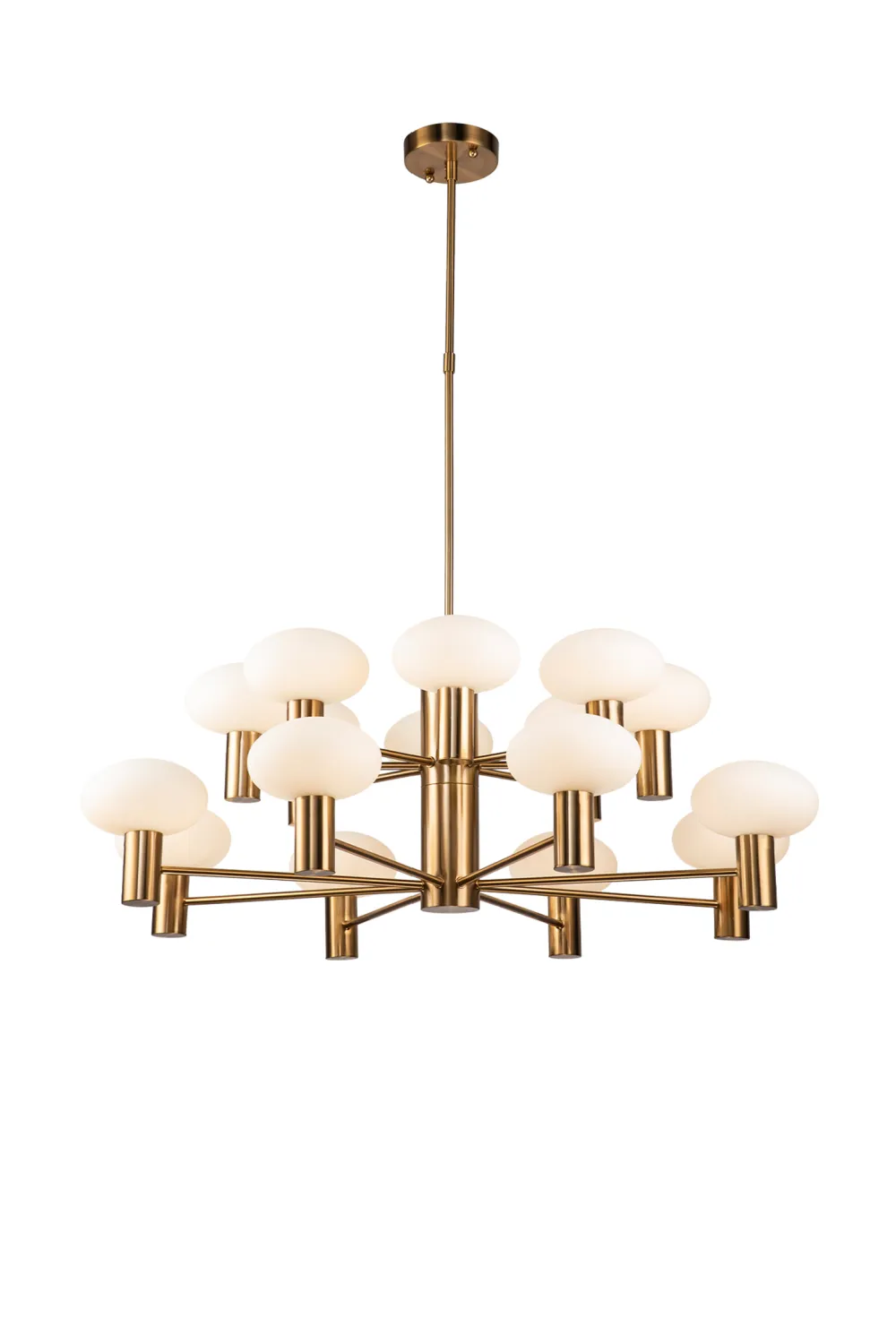 Cream Ovoid Glass Chandelier | Liang & Eimil Odeon