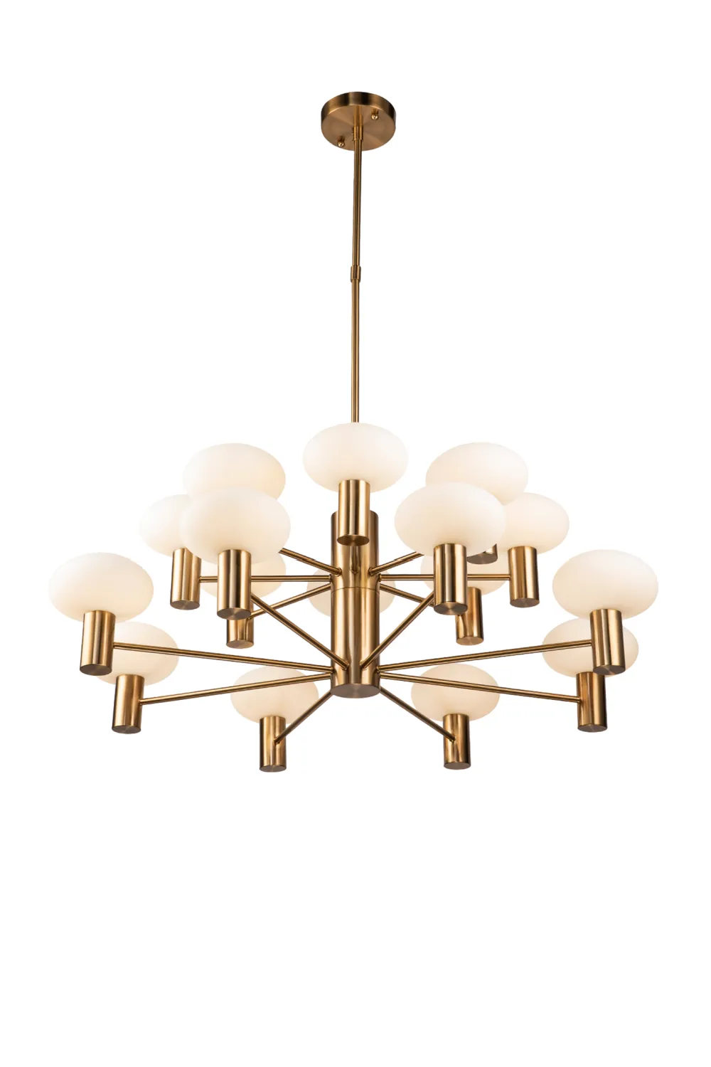 Cream Ovoid Glass Chandelier | Liang & Eimil Odeon