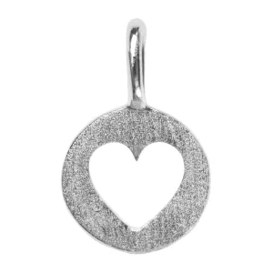 Cut Out Heart pendant - Silver