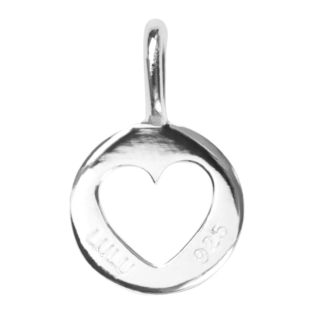 Cut Out Heart pendant - Silver