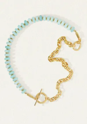 Cyan Necklace Gold