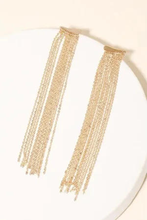 Dainty Fringe Drop Earrings