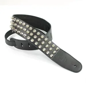 DSL Guitar Strap Leather 2.5" Over-sized round studs