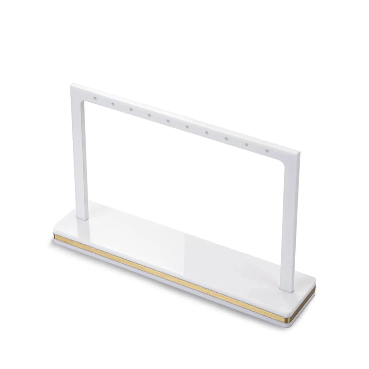 Elitnus Acrylic Earring Display Stand - 2 Pack White Acrylic Earring Organizer - T Bar Earring Stands for Shows