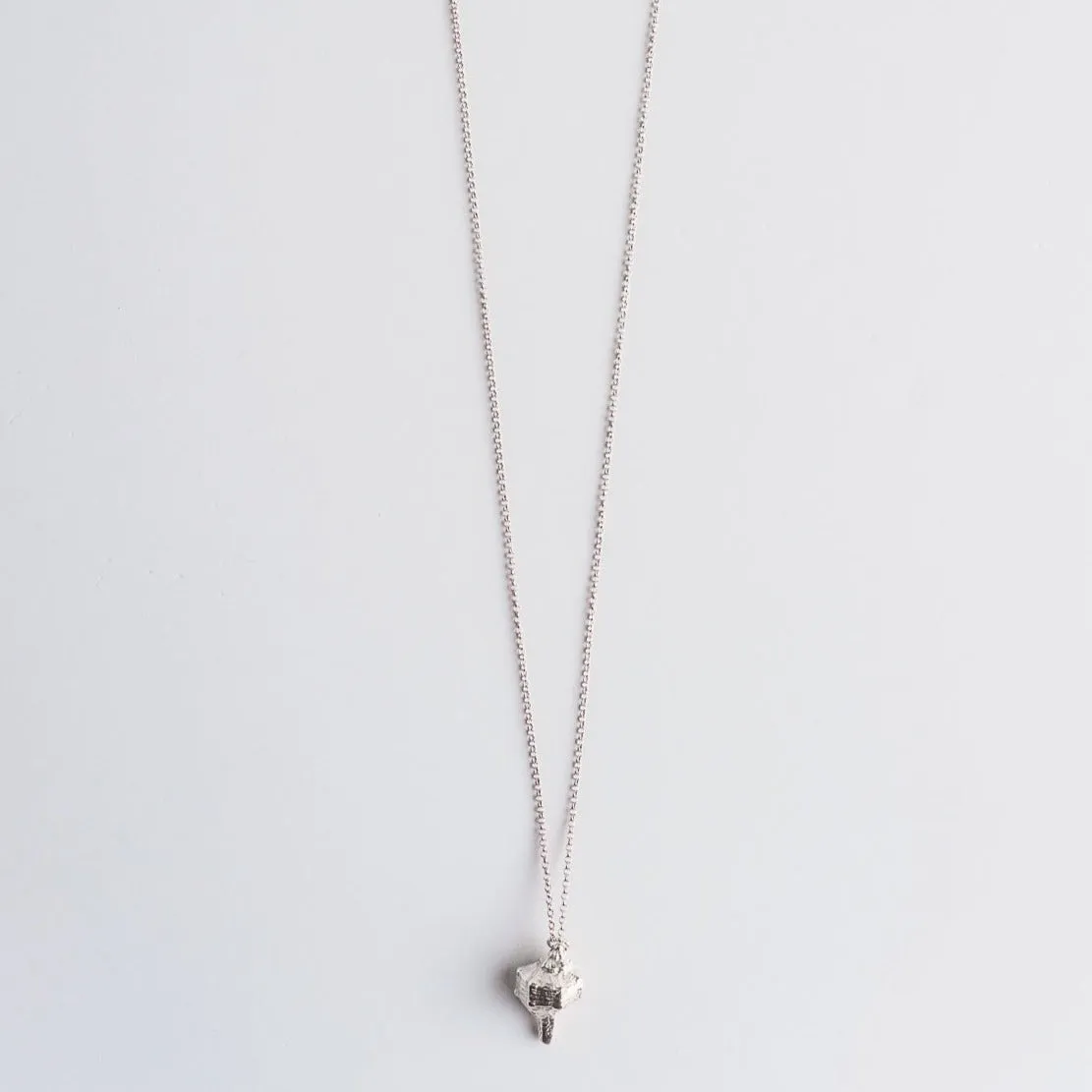 Extravaganza seashell - long chain necklace - silver 925