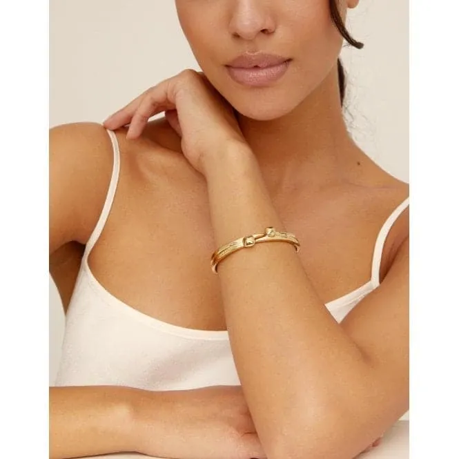 Feelings Golden Metal Bracelet