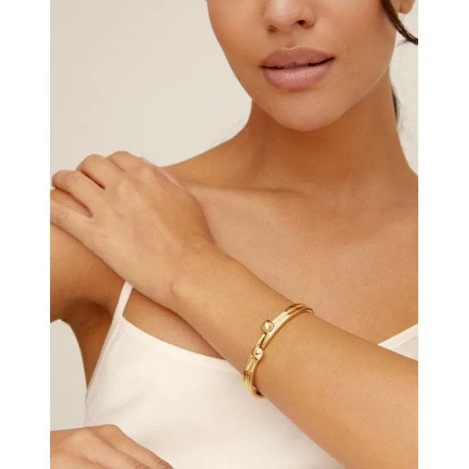 Feelings Golden Metal Bracelet