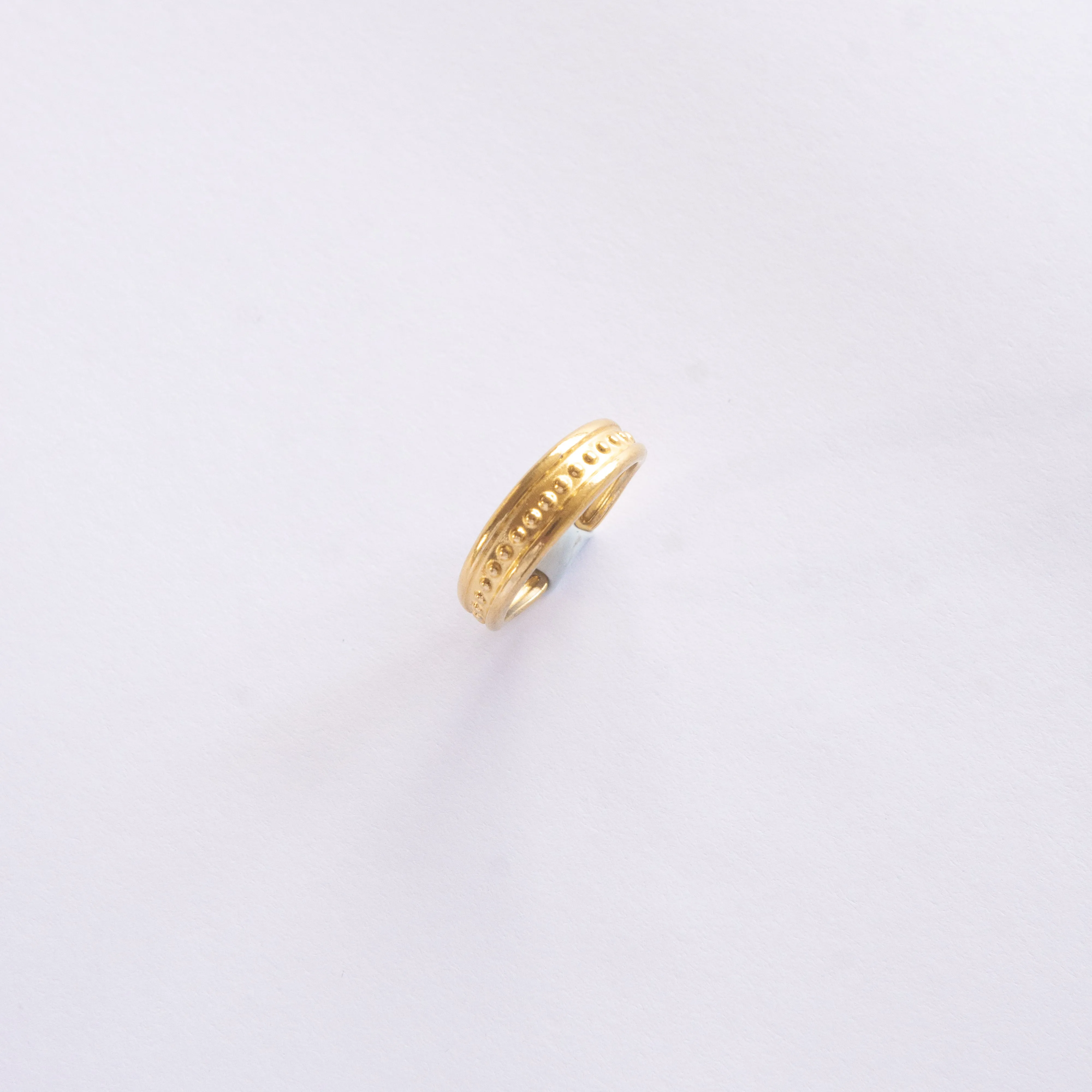 Gold Plated Adjustable Dots Ring