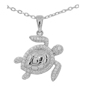 Halo Turtle Necklace