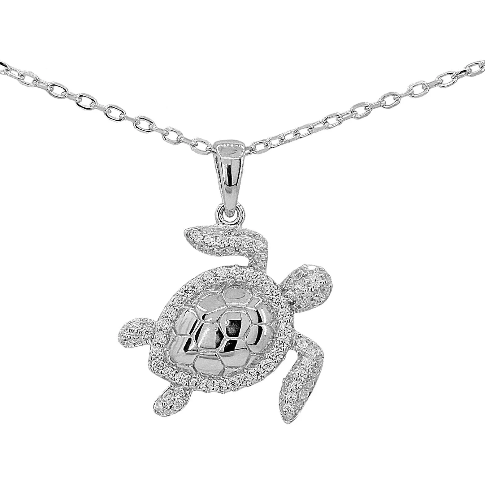 Halo Turtle Necklace