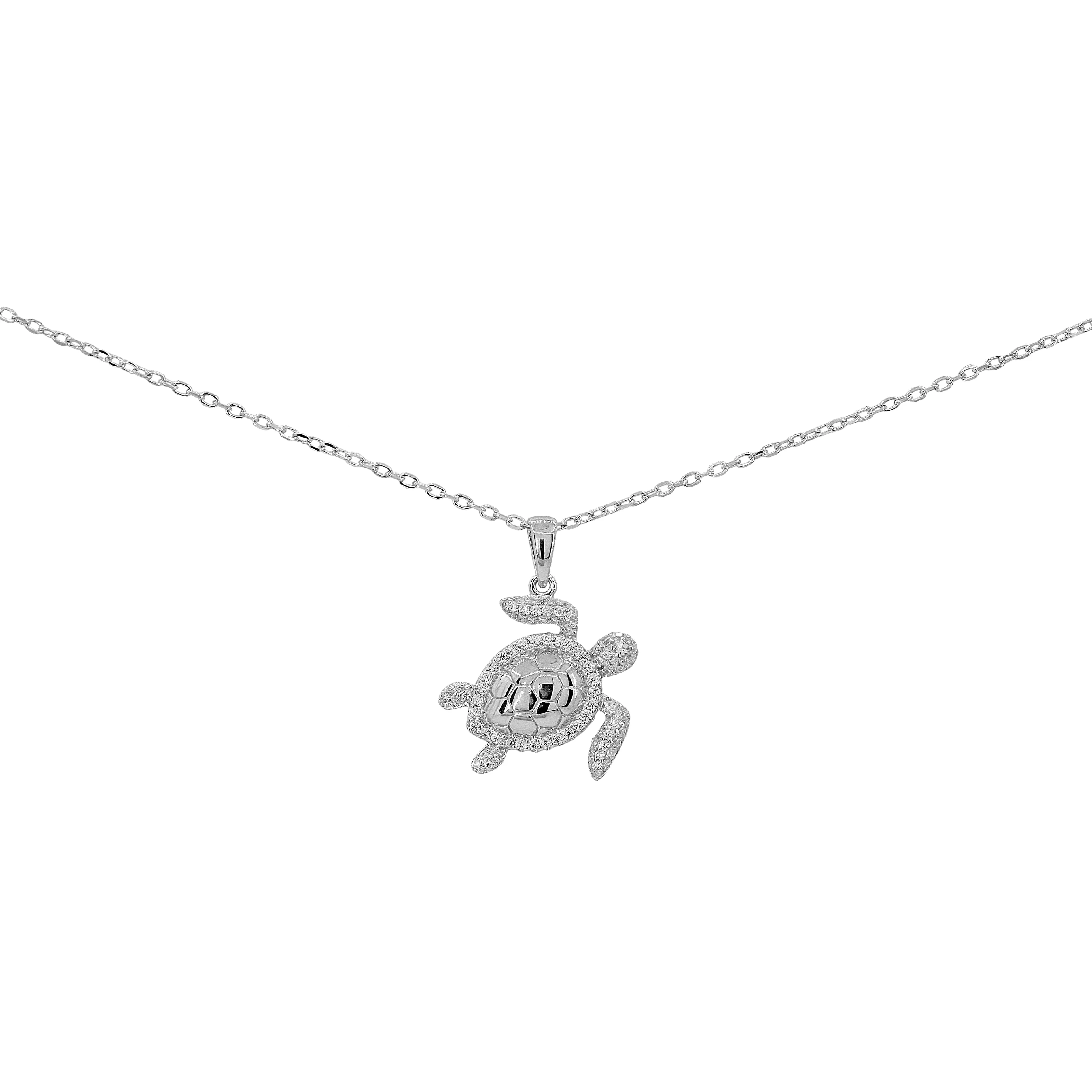 Halo Turtle Necklace