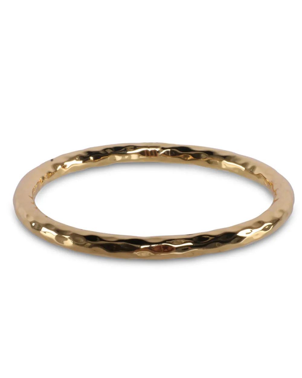 Hammered Gold Chunky Bangles