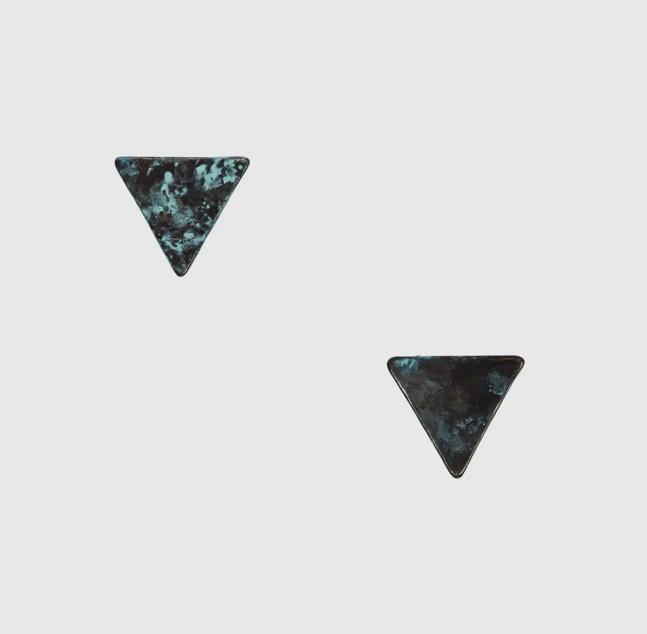 Hammered Triangle Earrings