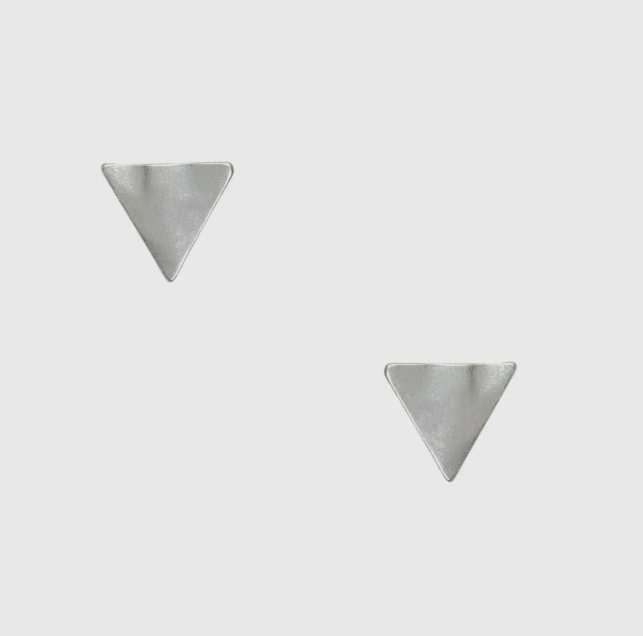 Hammered Triangle Earrings