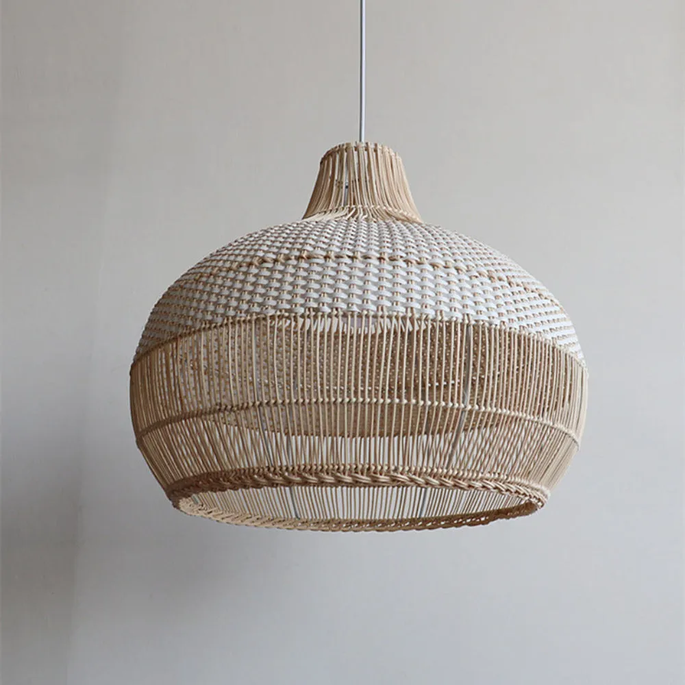 Handwoven Rattan Kitchen Island Pendant Lighting