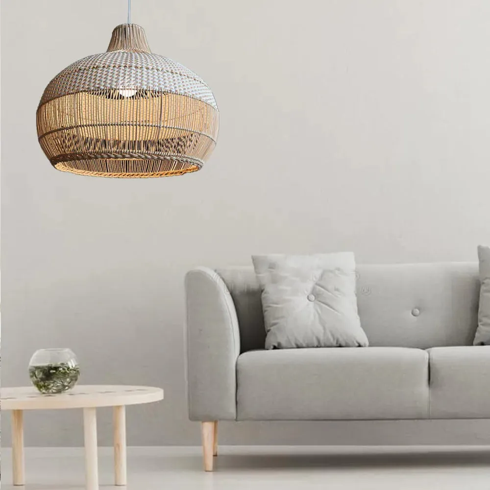 Handwoven Rattan Kitchen Island Pendant Lighting