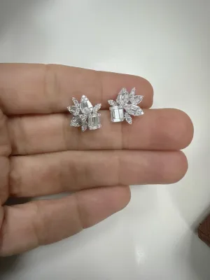 Hayley Diamond Cluster Earrings