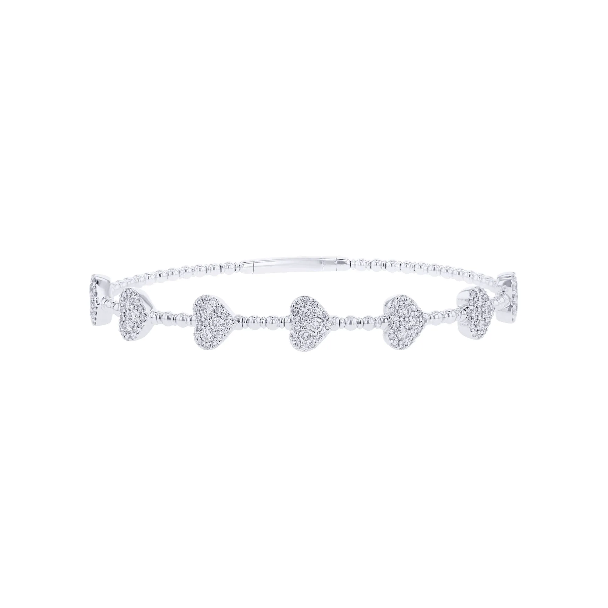 Heart on My Sleeve Diamond Bangle Bracelet