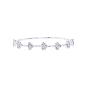 Heart on My Sleeve Diamond Bangle Bracelet